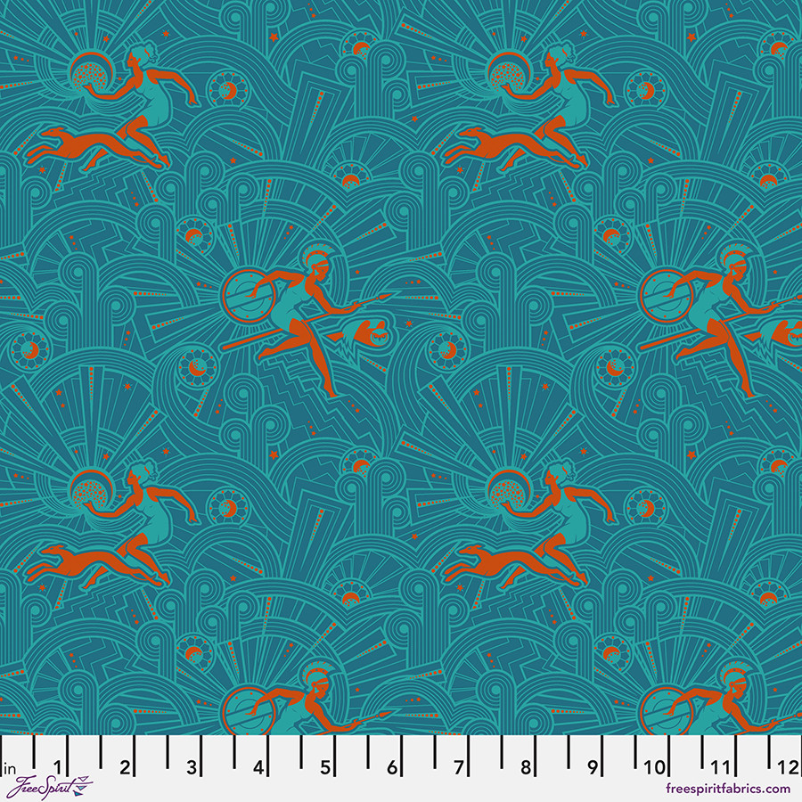 Mythical | Powerhouse - Dark Teal | Stacy Peterson | FreeSpirit Fabrics