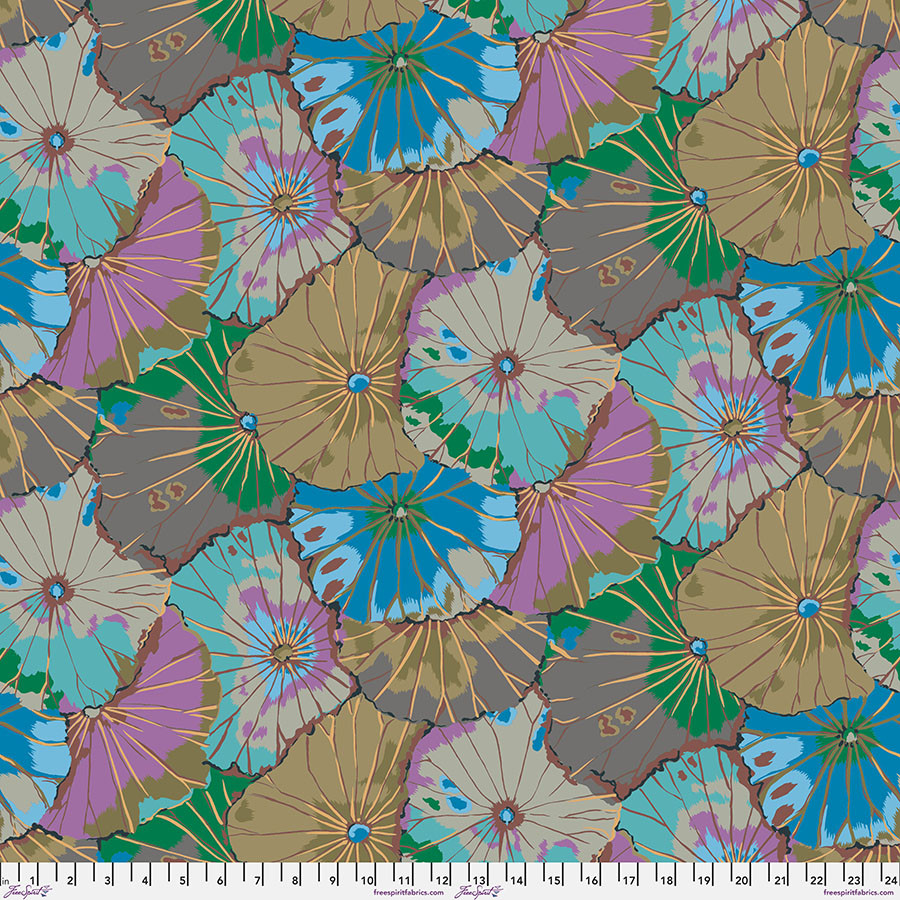 August 2024 | Lotus Leaf - Grey | Kaffe Fassett Collective