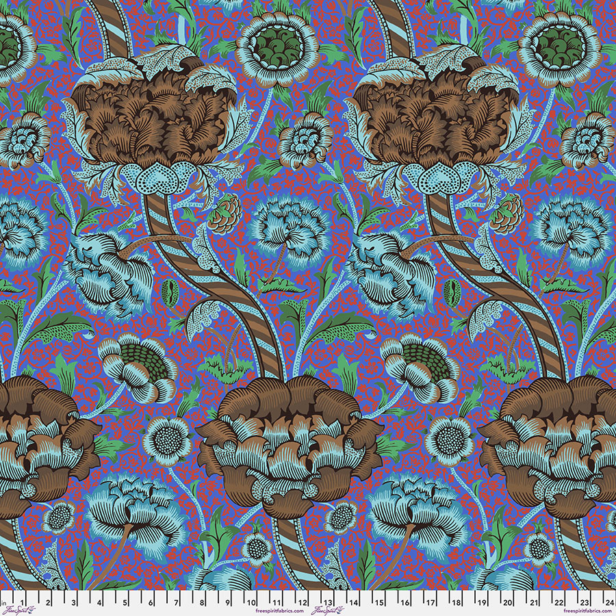 クラフト・布製品 mittsun Kaffe Fassett x The Original Morris & Co. | Wandle - Cobalt