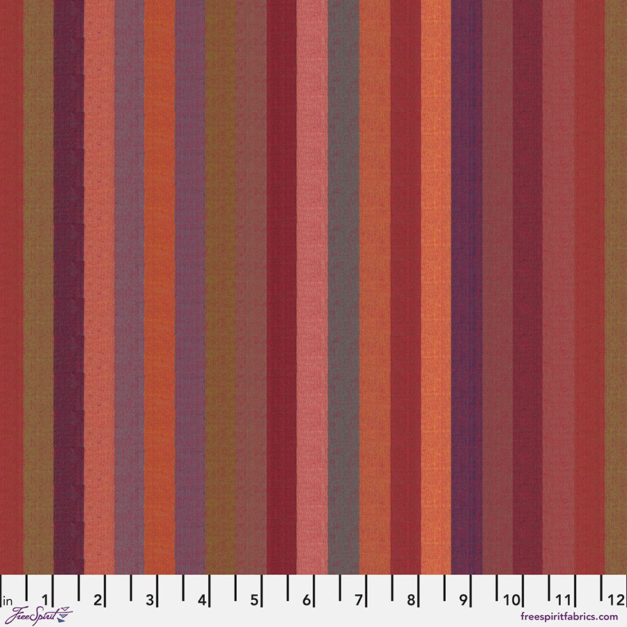 Broad Stripe - Red || Woven Stripes - FreeSpirit Fabrics