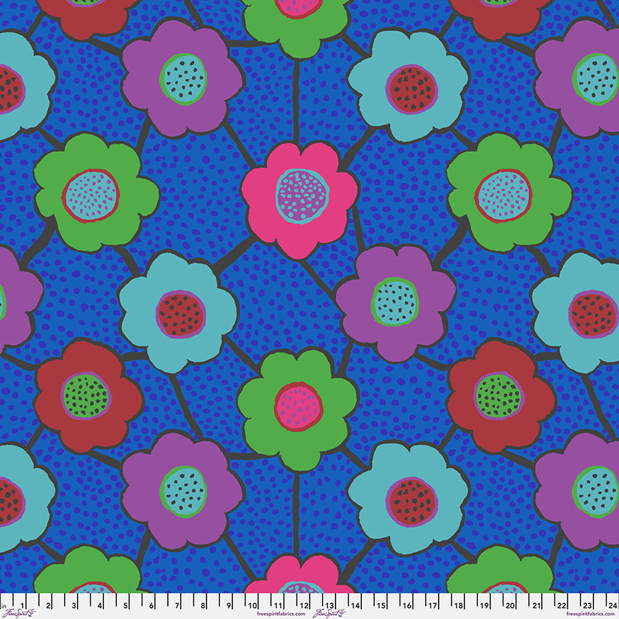 Floral Connections - Blue || August 2025 - FreeSpirit Fabrics