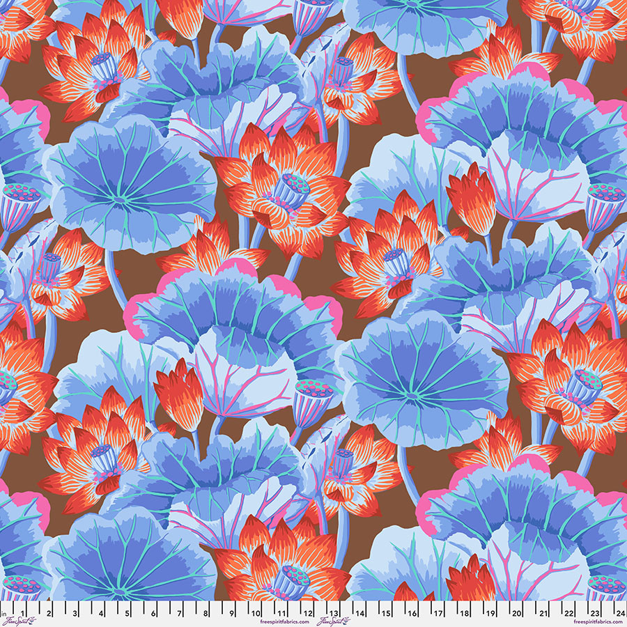 Lake Blossoms - Brown || August 2025 - FreeSpirit Fabrics