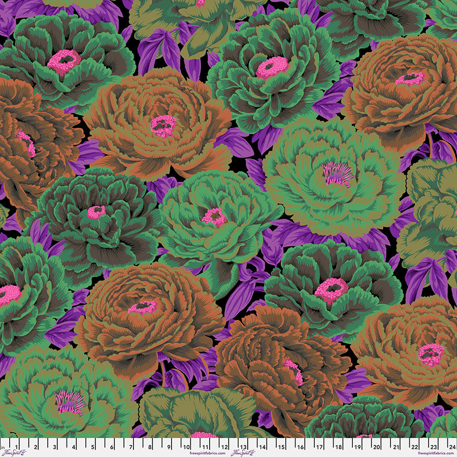 Tibetan Peony - Dark || August 2025 - FreeSpirit Fabrics
