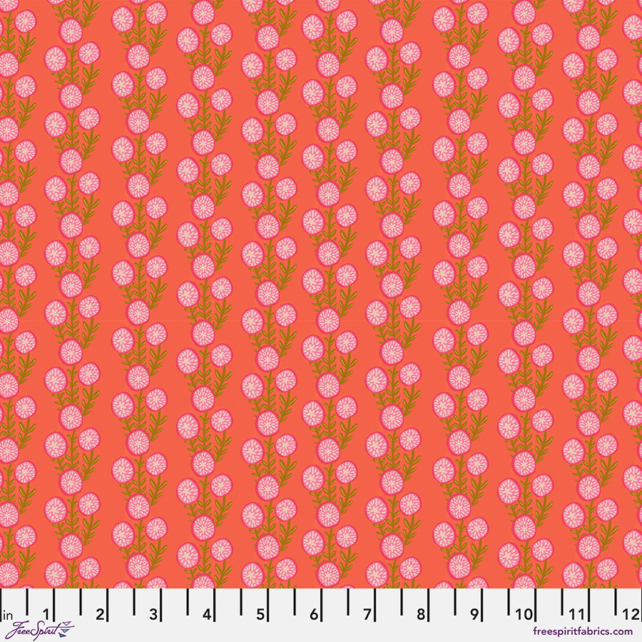 La Flor - Coral || Floral Fiesta - FreeSpirit Fabrics