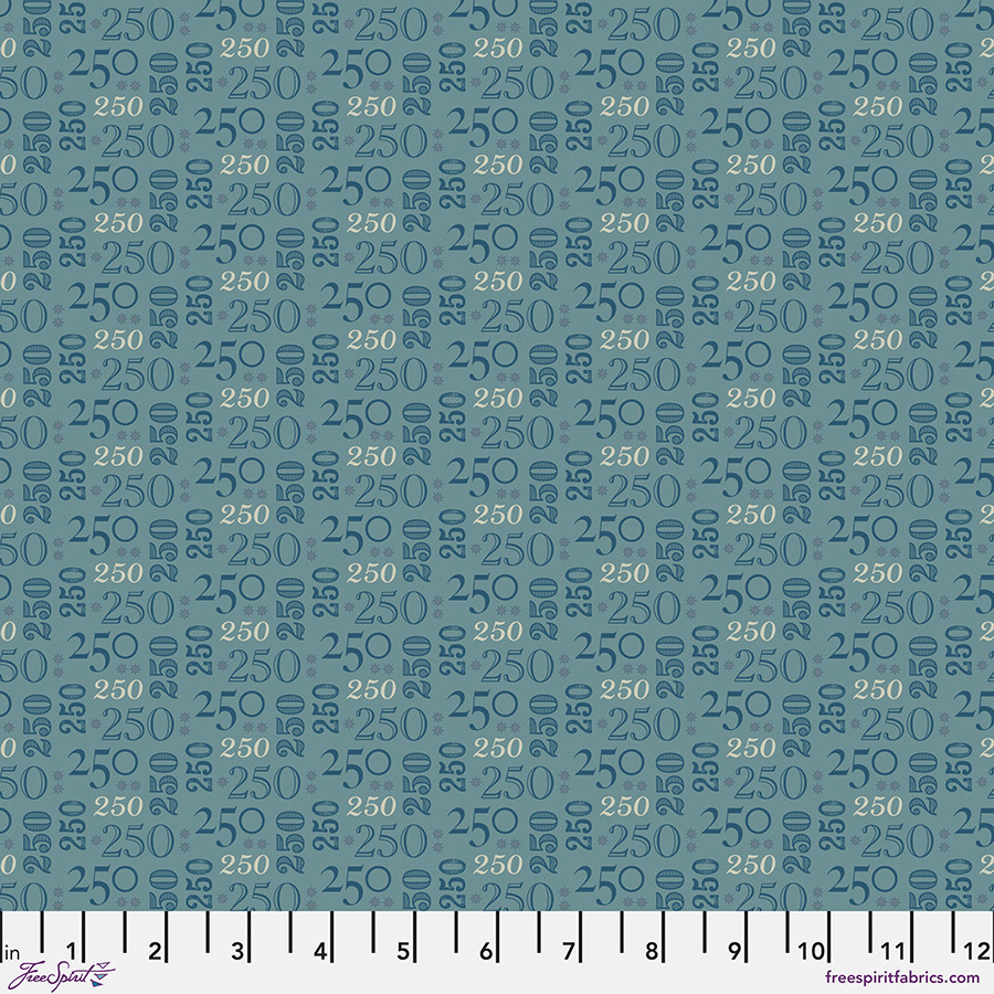 Celebrate - Blue || Primitive Cloth - FreeSpirit Fabrics