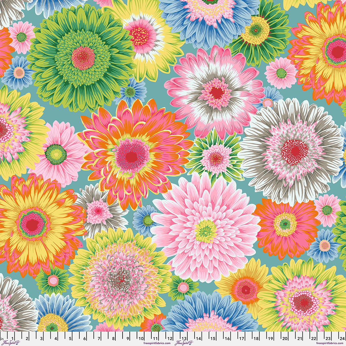 Gerbera Daisies - Pastel || August 2026 - FreeSpirit Fabrics