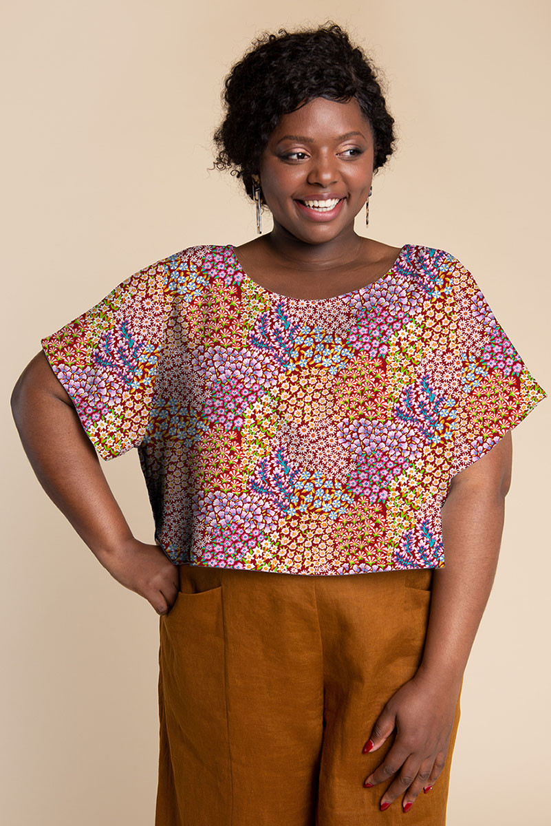 Persian Garden - Rust || Kaffe Fassett Cotton Lawn - FreeSpirit