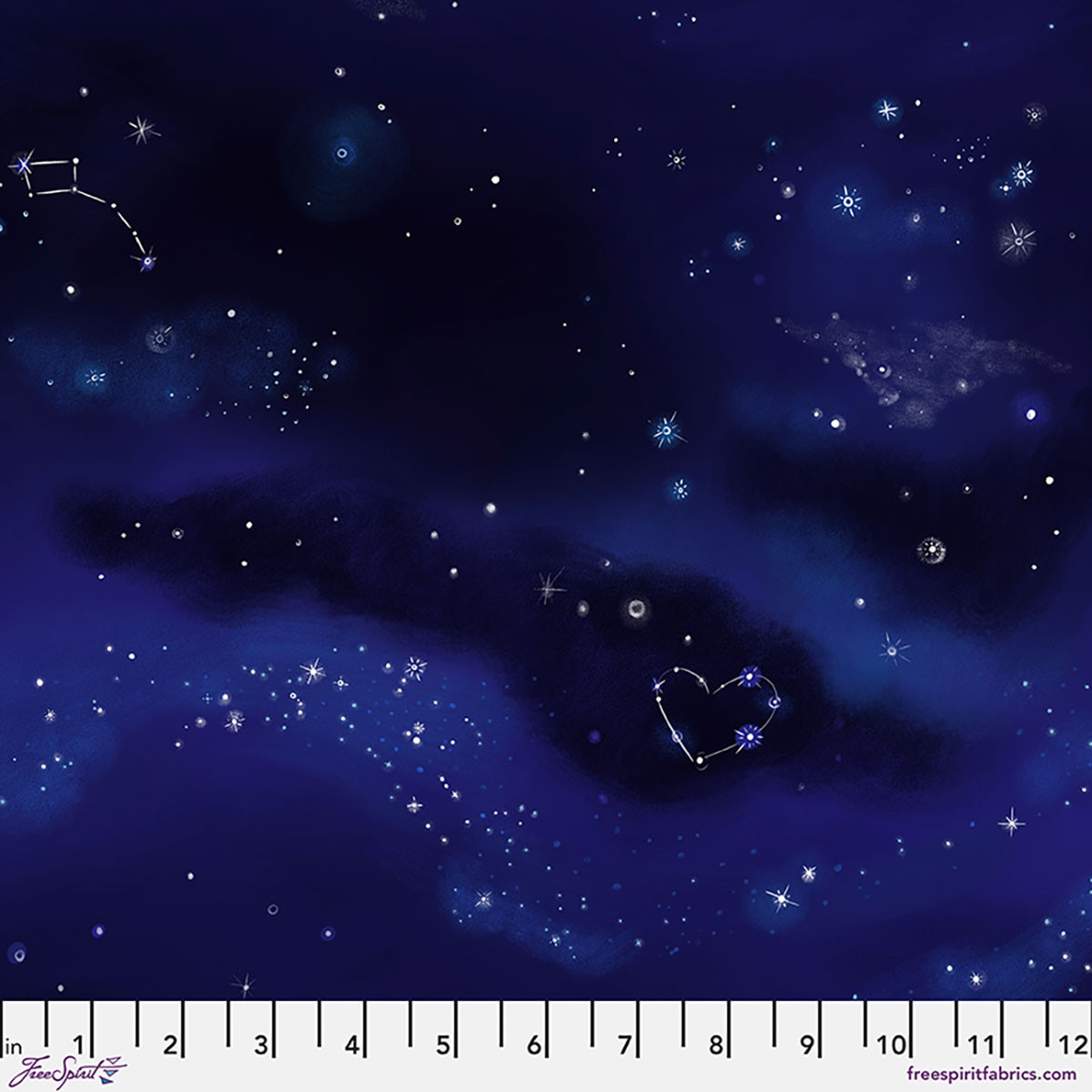 the night sky (夜空) Midnight Sky - Night || Love Under the Stars - FreeSpirit Fabrics