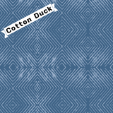 *Stamped Blueprint Cotton Duck
