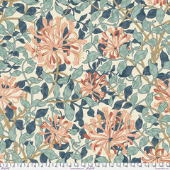 Backing Fabric - Honeysuckle - Aqua || Morris & Co. Quilt Backs