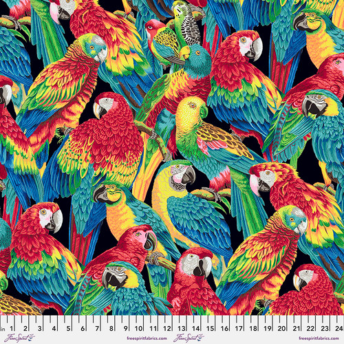 Pretty Polly Parrot Wallpaper Navy  Multi Arthouse 297106 