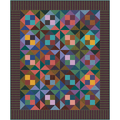 Kaffe Fassett - Shot Pinwheels Quilt Kaffe Fassett - Shot Pinwheels Quilt