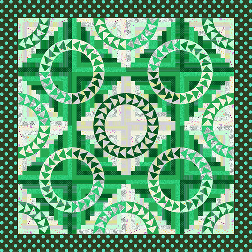 Tula Pink - The Beach House Quilt - Shamrocks Tula Pink - The Beach House Quilt - Shamrocks