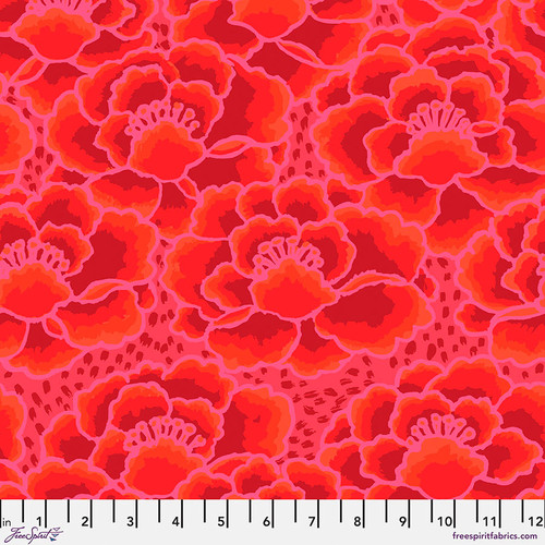 February 2023 | Floral Burst - Red | Kaffe Fassett Collective