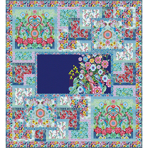 Catalina Estrada - Sonnet in Paradise Quilt Catalina Estrada - Sonnet in Paradise Quilt