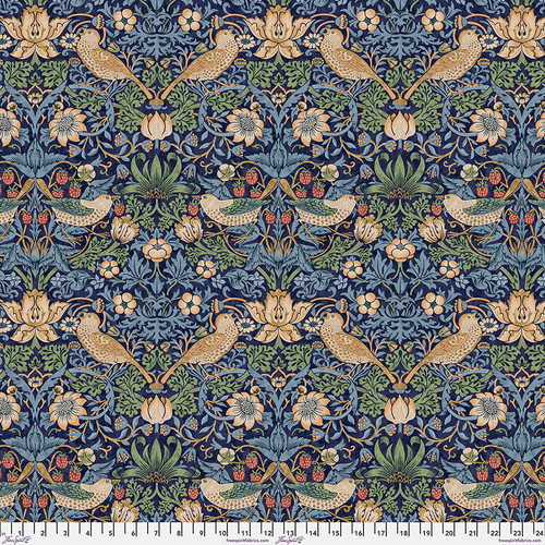Backing Fabric - Strawberry Thief - Multi || Morris & Co. Quilt Backs