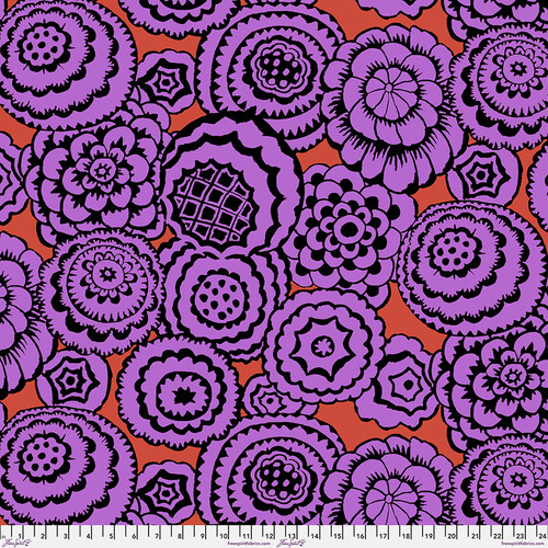 クラフト・布製品 AKI' Kaffe Fassett Collective February 2024 | Petals - Black | Kaffe