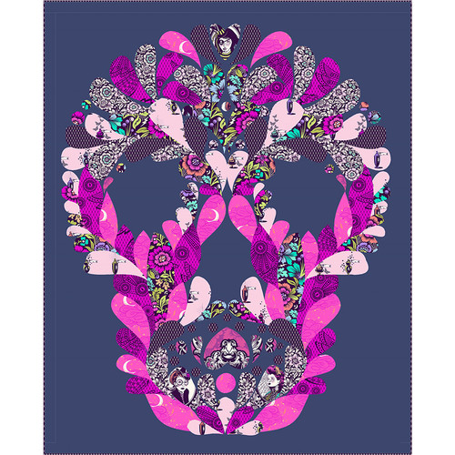 Tula Pink - Nightshade Skelly Wall Hanging Tula Pink - Nightshade Skelly Wall Hanging