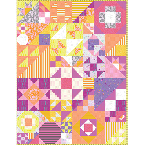 Tula Pink - Veiled Suggestion Quilt - Warm Tula Pink - Veiled Suggestion Quilt - Warm