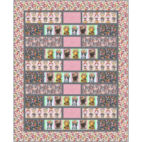 Mia Charro - Bridges Quilt - Cats Mia Charro - Bridges Quilt - Cats