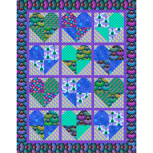 Anna Maria - Heart You Forever Quilt - Cool Anna Maria - Heart You Forever Quilt - Cool