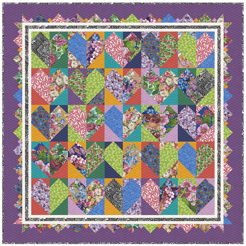 Snow Leopard Designs - Queen of Hearts Quilt Snow Leopard Designs - Queen of Hearts Quilt