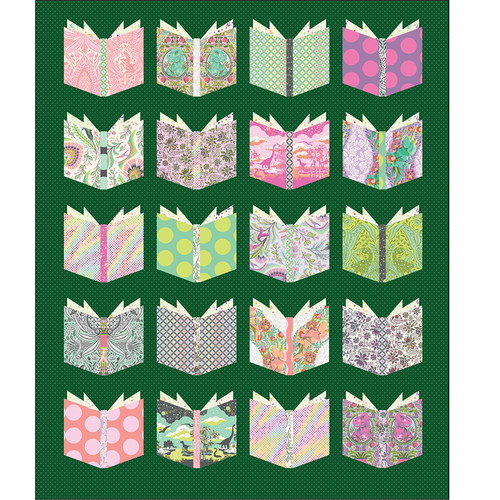 Tula Pink - Book Nerd Quilt - Lilypad Tula Pink - Book Nerd Quilt - Lilypad