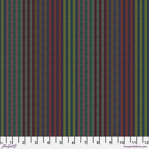 Exotic Stripe - Midnight || Woven Stripes - FreeSpirit Fabrics