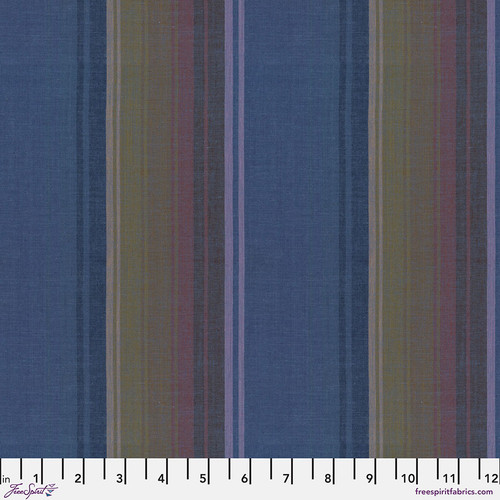 Exotic Stripe - Midnight || Woven Stripes - FreeSpirit Fabrics
