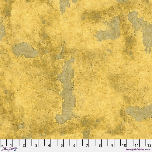 Yellow Map - Yellow || Tim Holtz Palette Yellow - FreeSpirit Fabrics