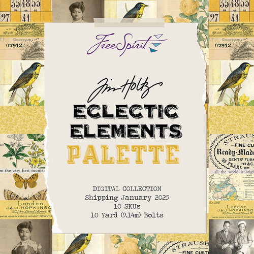 Tim Holtz Eclectic Elements Palette (Yellow, Neutral, Green)