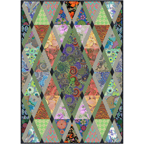 Kaffe Fassett Collective - Elegant Diamonds in the Rough Quilt Kaffe Fassett Collective - Elegant Diamonds in the Rough Quilt