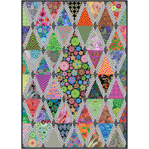 Kaffe Fassett Collective - Tossed Diamonds in the Rough Quilt Kaffe Fassett Collective - Tossed Diamonds in the Rough Quilt