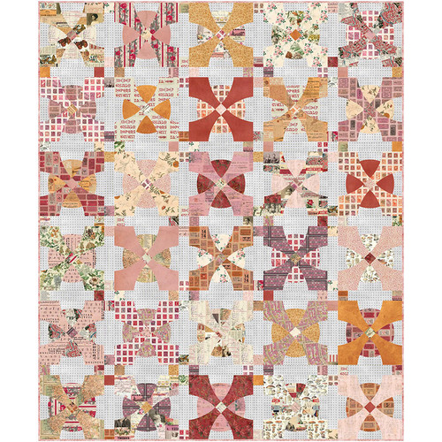 Tim Holtz Palette, Pink, Red, Orange - Posh Snowball Quilt Tim Holtz Palette, Pink, Red, Orange - Posh Snowball Quilt