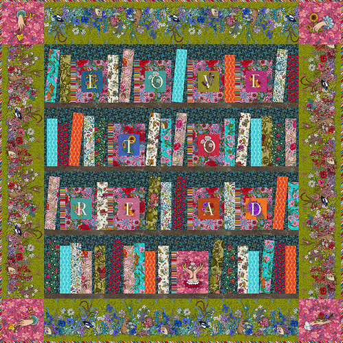 Odile Bailloeul - Library of Flowers Quilt Odile Bailloeul - Library of Flowers Quilt