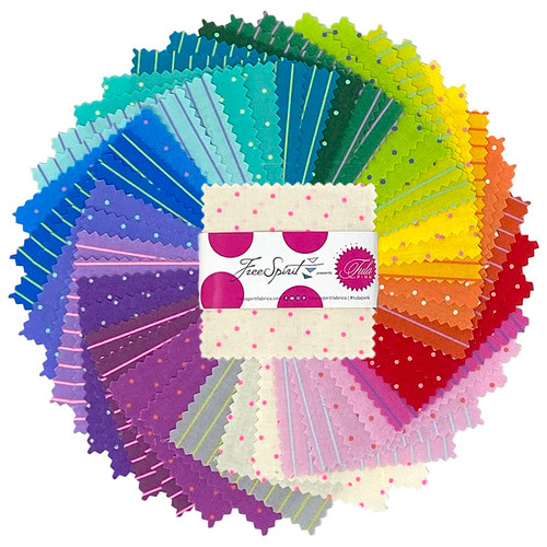Tiny Coordinates - 2.5" Mini Charm Pack || Tula's True Colors