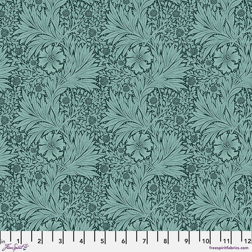 ひまり 様 featherdance mint Marigold - Teal || Bedford Park - FreeSpirit Fabrics