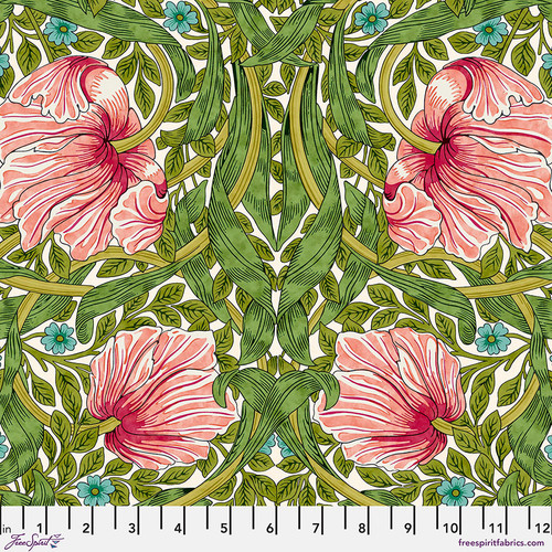 ひまり 様 featherdance mint Marigold - Teal || Bedford Park - FreeSpirit Fabrics