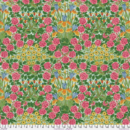 Backing Fabric - Campanula - Seaglass || Bedford Park Backing Fabric - Campanula - Seaglass || Bedford Park