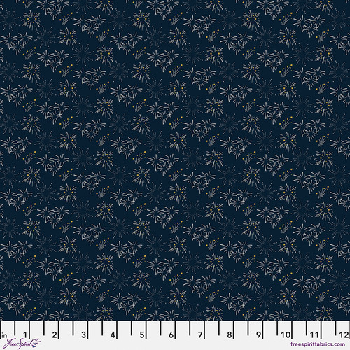 Celebrate - Blue || Primitive Cloth - FreeSpirit Fabrics