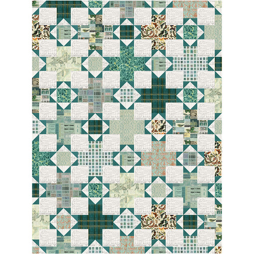 Tim Holtz Palette Teal - Hazel Quilt Tim Holtz Palette Teal - Hazel Quilt