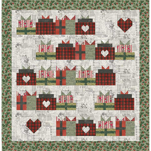 Tim Holtz Palette Seasonal Holiday - Gifts from the Heart Quilt Tim Holtz Palette Seasonal Holiday - Gifts from the Heart Quilt