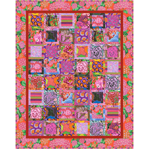 Kaffe Fassett Collective - Magic Squares Quilt - Hot Kaffe Fassett Collective - Magic Squares Quilt - Hot