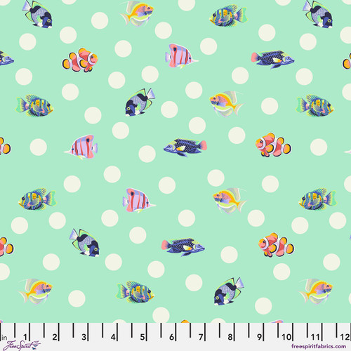 School Crossing - Seafoam || Floral Reef