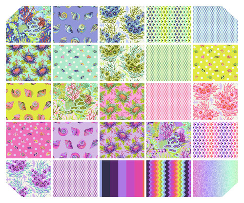 Floral Reef - 10" Charm Pack || Floral Reef Floral Reef - 10" Charm Pack || Floral Reef