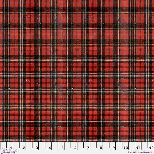 Christmas Worn Plaid CC - Christmas || Palette Seasonal Canvas Cloth