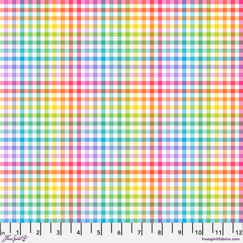 Rainbow Gingham - White || Love Under the Stars