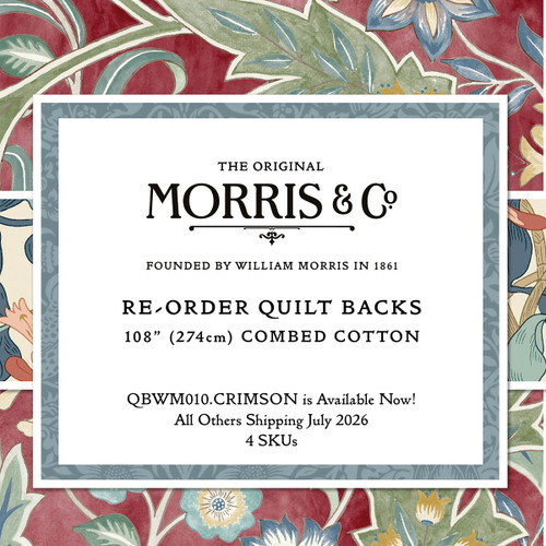 Morris & Co. Re-Order Quilt Backs 