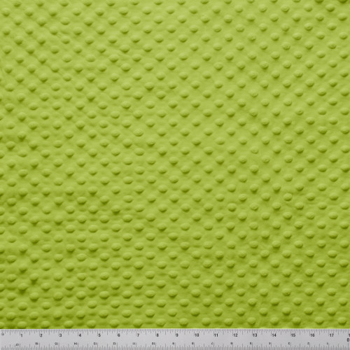 MINKY DOT - 58/60" APPLE GREEN