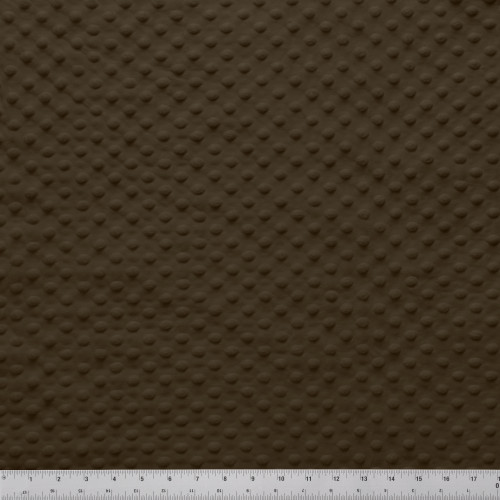 MINKY DOT - 58/60" BROWN